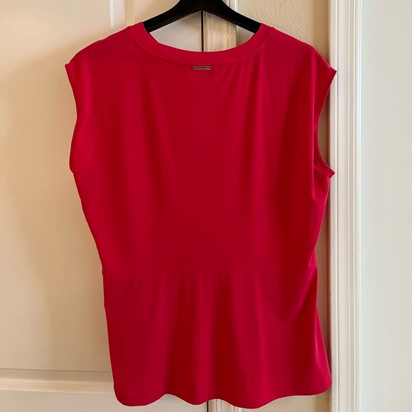 🌷Michael Kors Sleeveless Ring-Trim Top with Gold detailing, Size: XL - Picture 8 of 16